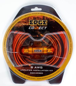 Фото 1/3 Набор проводов edc-ak820 для установки усилителя 8awg, 2rca-2rca, акустич.кабель.cca EDGE EDC-AK820