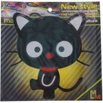 NKT 0861, Наклейка виниловая светоотражающая "Котик черный" 13х12см MASHINOKOM