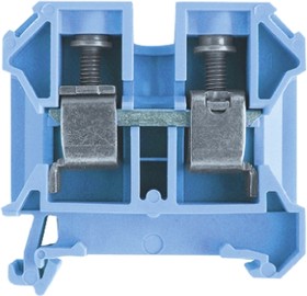 0380680000, Weidmuller SAK Series Blue Feed Through Terminal Block, 16mm², Single-Level, Screw Termination