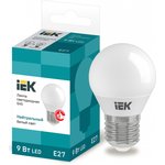LLE-G45-9-230-40-E27, Лампа LED G45 шар 9Вт 230В 4000К E27 IEK