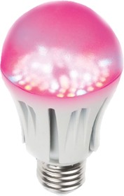 09645, Лампа светодиодная для растений LED-A60-9W/SP/E27/CL ALM01WH спектр для рассады Форма A пластик