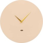 Настенные интерьерные деревянные часы Симпл, кремовый, с золотыми стрелочками 41099/АсГолд
