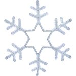 501-337, Фигура световая Снежинка цвет белый, размер 55x55 см, мерцающая