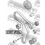 2387-POL, Ролик натяжителя ремня грм