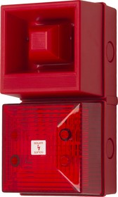 Фото 1/2 245181, YL40 Series Red Sounder Beacon, 24 V, IP65, Base Mount, 108dB at 1 Metre