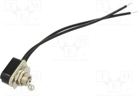 TA-01A-A, Switch: toggle; Pos: 2; SPST; OFF-ON; 3A/250VAC; Leads: leads 155mm