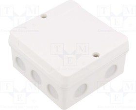 DE-9346, Enclosure: junction box; X: 98mm; Y: 98mm; Z: 55mm; IP55; white