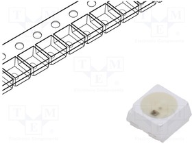 Фото 1/2 IN-PI33TBTPRPGPB, Programmable LED; SMD; 3535,PLCC4; RGB; 3.5x3.5x1.95mm; 4.5?5.5V