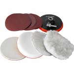 ЗУБР 7 шт, 125 мм, набор насадкок полировальных для дрели/УШМ (3591-125-H7)