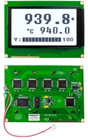 NHD-240128WG-BTFH-VZ#, LCD Graphic Display - 240 x 128 Pixels - 5.0V - 8-Bit Parallel - Controller: RA6963N1 - 1x20 Bottom