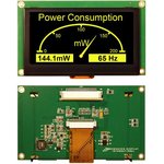 NHD-2.7-12864WDY3-M, OLED Displays & Accessories 2.7 in Yellow OLED 128 x 64 ...