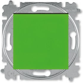 Фото 1/2 ABB EPJ Levit зелёный / дымчатый чёрный Выключатель 1-клавишный
