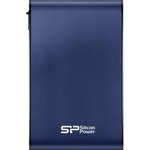 SP010TBPHDA80S3B, Портативный HDD Silicon Power Armor A80 1 TB USB 3.2, синий, металл