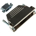 2801-0106-04, MHED Series ABS D Sub Backshell, 37 Way, Strain Relief