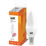 LLE-C35-9-230-30-E14, Лампа LED C35 свеча 9Вт 230В 3000К E14 IEK