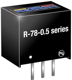 Фото 1/2 R-781.8-0.5, Non-Isolated DC/DC Converters 0.5A DC/DC REG 4.75-34Vin 1.8Vout