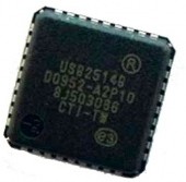 Фото 1/3 USB2514B-AEZG, Low/Full/High Speed Compatible 4 Port Hub - USB 2.0 - 3.3V - 36-Pin SQFN - Tray