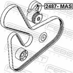 2487-MAS, Ролик натяжной