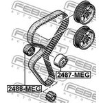 Ролик натяжной ГРМ RENAUT LOGAN 2487-MEG