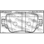 2601-OCTA7R, Колодки тормозные задние