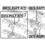 2677C-RAPF-KIT, 2677C-RAPF-KIT_скоба тормозного суппорта переднего!\ Skoda ...