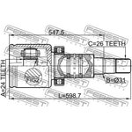 2711-V70RH, Шрус внутренний правый 24x31x26