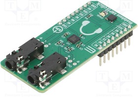 HEADPHONE AMP 2 CLICK, Click board; audio,amplifier; I2C; MAX9723; prototype board