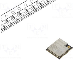 ESP32-S3-WROOM-1U-N16R8, Multiprotocol Modules SMD module, ESP32-S3R8 with 8 MB Octal PSRAM die inside, 16 MB Quad SPI flash, IPEX antenna c, ESPRESSIF | купить в розницу и оптом