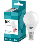 LLE-G45-7-230-40-E14, Лампа LED G45 шар 7Вт 230В 4000К E14 IEK