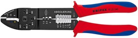 KN-9722240, Пресс-клещи, 3 гнезда, изол. кабельные наконечники и соединители 0.5-6.0 мм²…2