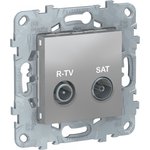 Schneider Electric Unica New Алюминий Розетка R-TV/SAT, оконечная