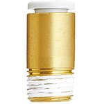 KQ2S08-03AS, KQ2 Series Straight Threaded Adaptor, R 3/8 Male to Push In 8 mm ...