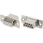DBC09SS-NW, MHD 9 Way Cable Mount D-sub Connector Socket, 2.77mm Pitch