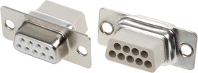 DBC09SS-NW, MHD 9 Way Cable Mount D-sub Connector Socket, 2.77mm Pitch
