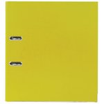 Папка-регистратор, покрытие пластик, 75 мм, ПРОЧНАЯ, с уголком, желтая, 226599