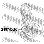 Ролик натяжителя ремня ГРМ FIAT DUCATO 2006- 2890-DUC