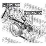 РОЛИК ОБВОДНОЙ КОМПЛЕКТ подходит для LAND ROVER RANGE ROVER III 2002-2012 2988-RRIV