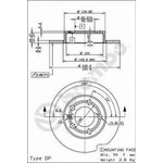 08.7165.11, Диск тормозной задн AUDI: A3 96-03, TT 98-06, SEAT ...