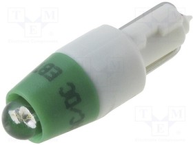 1511A35UG3, Лампочка LED; зеленый; T5; 24В; Кол-во диод: 1