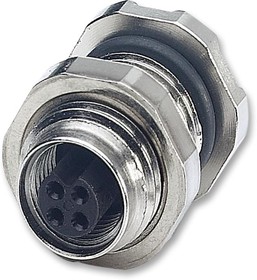 SACC-DSI-M5FS-4CON-L180, SENSOR CONNECTOR, M5, RCPT, 4P, PANEL