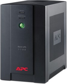Фото 1/5 BX1100CI-RS, Источник бесперебойного питания (ИБП/UPS), 1100ВА/660Вт, Schuko, line-interactive, черный