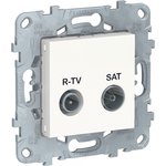 Schneider Electric Unica New Бел Розетка R-TV/ SAT, оконечная
