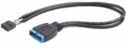 Фото 1/2 Cablexpert Внутренний USB2 - USB3 кабель, 9pin/19pin, 0.3m (CC-U3U2-01)