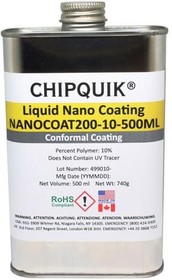NANOCOAT200-10-500ML, Chemicals Liquid Nano Coating - 10% Polymer 500ml (740g)
