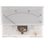 IS 11002, Analogue Panel Ammeter 100μA DC, 32.3mm x 73.7mm, ±1.5 % Moving Coil