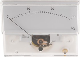 Фото 1/2 IS 11002, Analogue Panel Ammeter 100μA DC, 32.3mm x 73.7mm, ±1.5 % Moving Coil