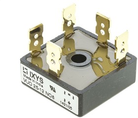 VUO25-12NO8, Bridge Rectifier Module, 25A, 1200V, 3-phase, 5-Pin