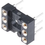 POS-306-S001-95, 2.54mm Pitch Vertical 6 Way, Through Hole Turned Pin Open Frame ...