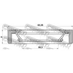 95GAS-65800808X, 95GAS65800808X_сальник разд. коробки! 64х80х8\ Mitsubishi ...