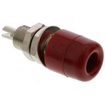 IBU401 RED, Red Female Banana Socket, 4 mm Connector, Screw Termination, 32A ...
